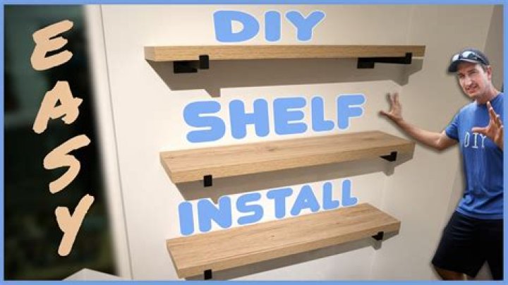 How do you level a wall shelf?