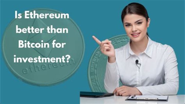 Is ethereum better than Bitcoin?