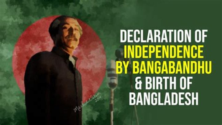 WHO declared the independence of Bangladesh?